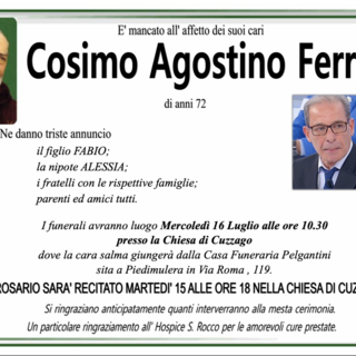 Cosimo Agostino Ferrari di anni 72