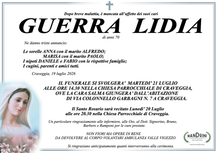 Guerra Lidia di anni 70