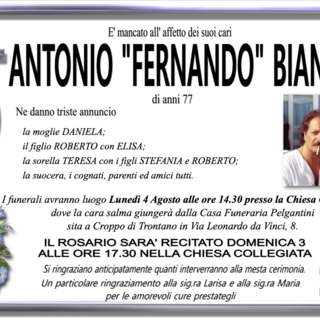 Antonio &quot;Fernando&quot; Bianco di anni 77