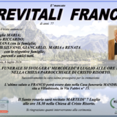Previtali Franco di anni 77