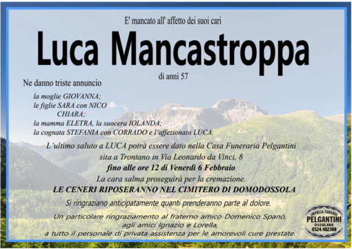 Mancastroppa Luca di anni 57