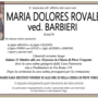 Maria Dolores Rovaletti ved. Barbieri di anni 94 Maria Dolores Rovaletti ved. Barbieri di anni 94