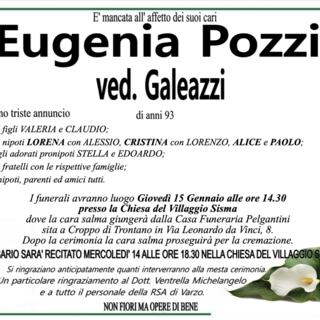 Eugenia Pozzi ved. Galeazzi di anni 93