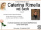 Caterina Rimella ved. Sacchi di anni 81