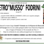 Pietro 'Musso' Fodrini di anni 93