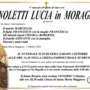 Zanoletti Lucia in Moraglia di anni 85