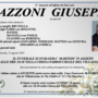 Azzoni Giuseppe di anni 89