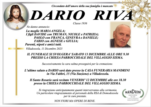 Dario Riva classe 1936