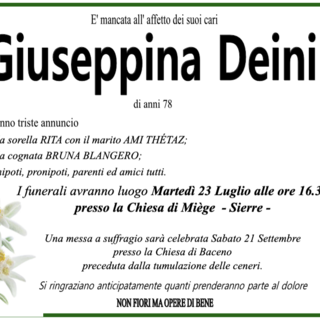 Giuseppina Deini 78 anni