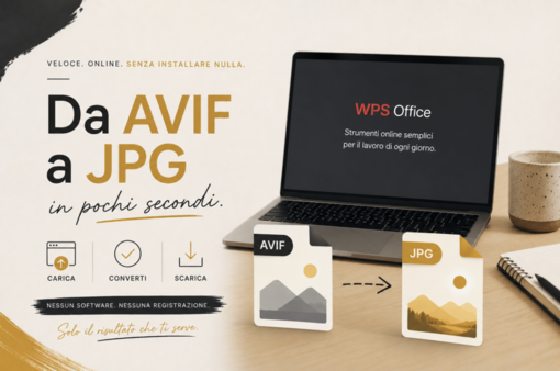 AVIF to JPG senza installare software: il metodo più rapido