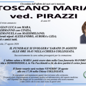 Toscano Maria ved. Pirazzi di anni 85 Toscano Maria ved. Pirazzi di anni 85