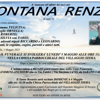 Fontana Renzo di anni 72