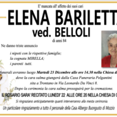Elena Bariletta ved. Belloli di anni 84