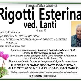 Rigotti Esterina ved. Lanti di anni 97 Rigotti Esterina ved. Lanti di anni 97