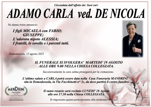 Adamo Carla ved. De Nicola