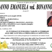Bonanno Emanuela ved. Bonanno di anni 85 Bonanno Emanuela ved. Bonanno di anni 85
