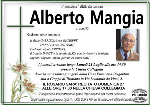 Mangia Alberto 95 anni