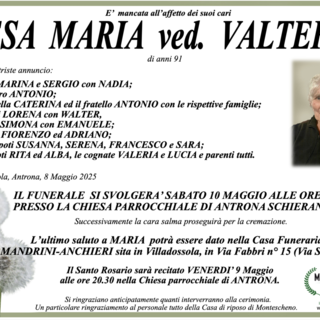 Sesa Maria ved. Valterio di anni 91