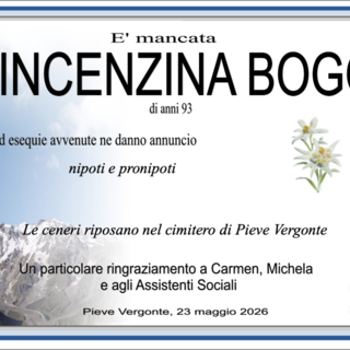 Vincenzina Bogo di anni 93