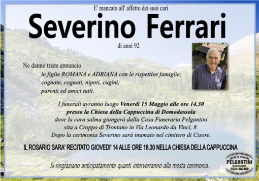 Severino Ferrari di anni 92