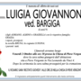 Lugia Giovannone ved. Bargiga di anni 91 Lugia Giovannone ved. Bargiga di anni 91