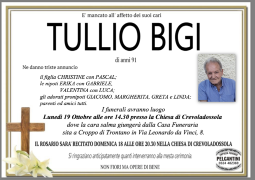 Tullio Bigi di anni 91 Tullio Bigi di anni 91