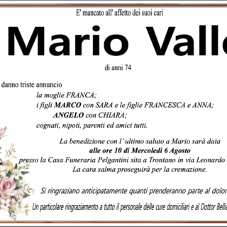 Mario Valle di anni 74