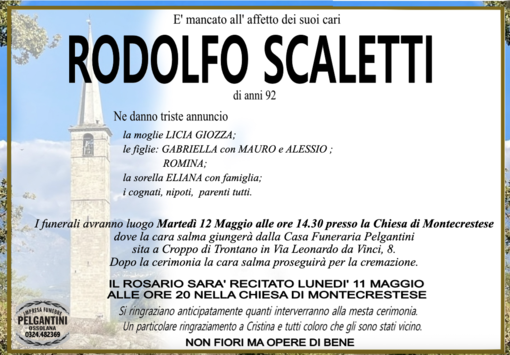 Rodolfo Scaletti di anni 92