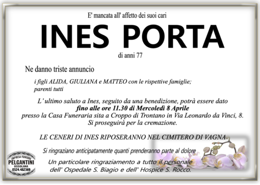 Ines Porta di anni 77