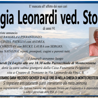 Luigia Leonardi ved. Storni di anni 91
