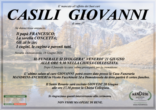 Casili Giovanni di anni 57 Casili Giovanni di anni 57