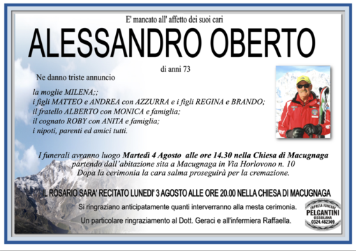 Alessandro Oberto di anni 73 Alessandro Oberto di anni 73