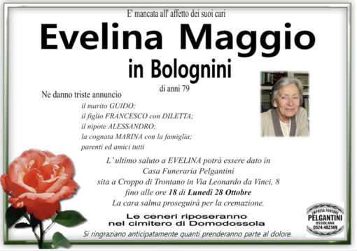 Evelina Maggio in Bolognini di anni 79