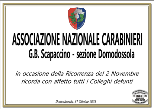 Associazione Nazionale Carabinieri ricorda tutti i colleghi defunti