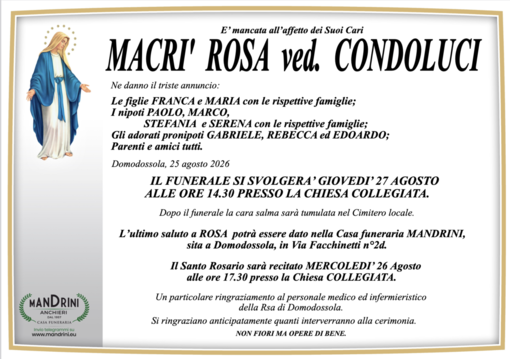Macrì Rosa ved. Condoluci