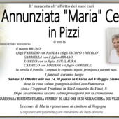 Annunziata "Maria" Cento in Pizzi di anni 86