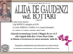 Alida De Gaudenzi ved. Bottari di anni 83