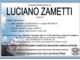 Luciano Zametti di anni 86