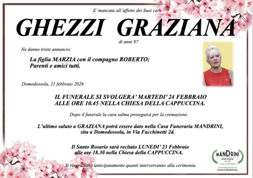 Ghezzi Graziana di anni 87
