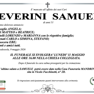 Peverini Samuele di anni 51