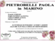 Pietrobelli Paola in Marino di anni 77 Pietrobelli Paola in Marino di anni 77