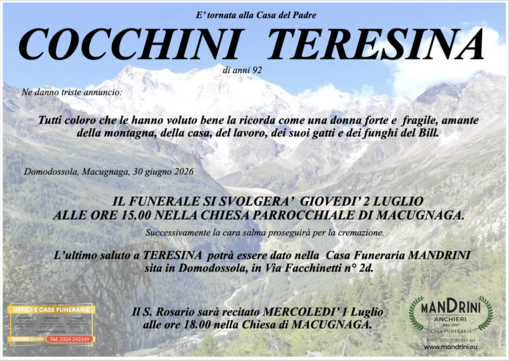 Cocchina Teresina di anni 92