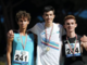 Pietro Ruga sul podio  medaglia di bronzo nei 3000 metri piani ai Campionati Italiani Allievi-Juniores-Promesse