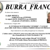 Burra Franco di anni 82 Burra Franco di anni 82