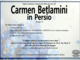 Carmen Betlamini in Persio di anni 72