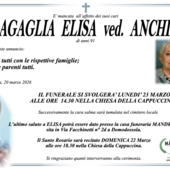 Saragaglia Elisa Ved. Anchieri di anni 91 Saragaglia Elisa Ved. Anchieri di anni 91