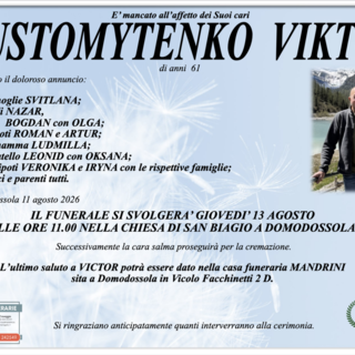 Pustomytenko Viktor di anni 61