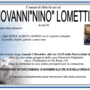 Giovanni &quot;Nino&quot; Lometti di anni 86