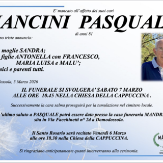 Mancini Pasquale di anni 81