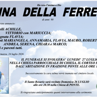 Anna Della Ferrera di anni 90